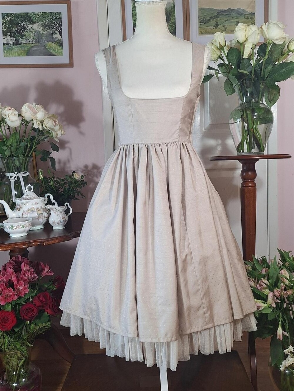 🎀 Innocent World Light Gold Long JSK ✨ Classical Lolita Jumper Skirt 🌸
